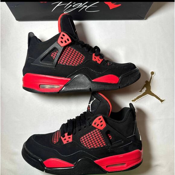 Size 6 - Nike Air Jordan 4 Retro GS Red Thunder Men\'s Shoes Ships Now main image 7